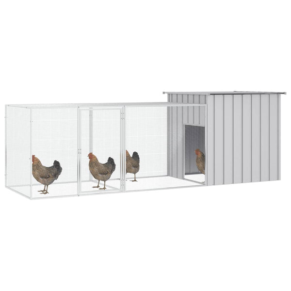 Galvanised Steel Chicken Cage With Extension Secure Small Animal Enclosure Small Animal Cages & Hutches