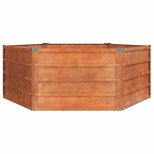 Vidaxl Garden Raised Bed Rusty 129X129x45 Cm Corten Steel Raised Garden Beds