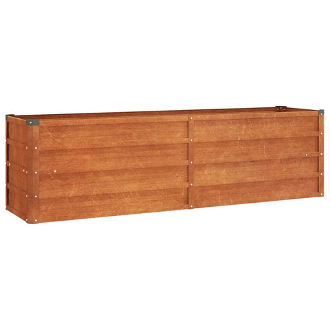 Garden Raised Bed Rusty 160X40x45 Cm Corten Steel Raised Garden Beds