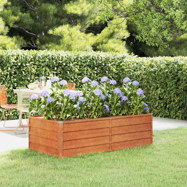 Vidaxl Garden Raised Bed Rusty 160X80x45cm Corten Steel Raised Garden Beds
