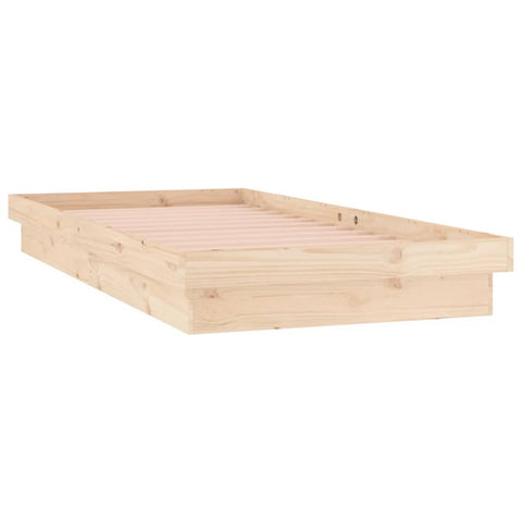 Led Bed Frame 92X187 Cm Single Size Solid Wood Single Bed Frames
