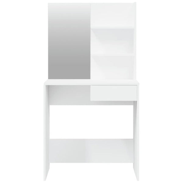 Dressing Table With Mirror White 74.5X40x141 Cm Dressing Tables