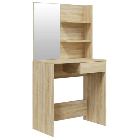 Dressing Table With Mirror Sonoma Oak 74.5X40x141 Cm Dressing Tables