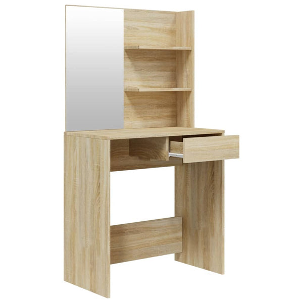 Dressing Table With Mirror Sonoma Oak 74.5X40x141 Cm Dressing Tables