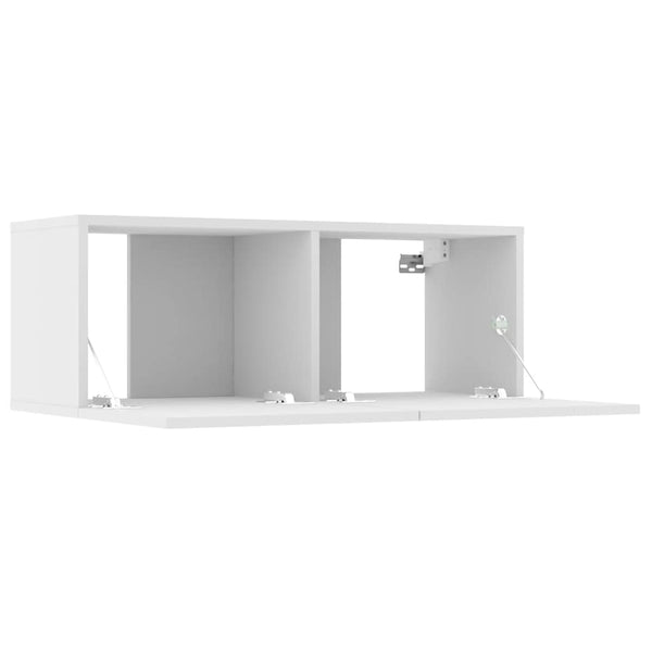 Tv Cabinets 2 Pcs White 80X30x30 Cm Engineered Wood Tv Stands & Entertainment Units