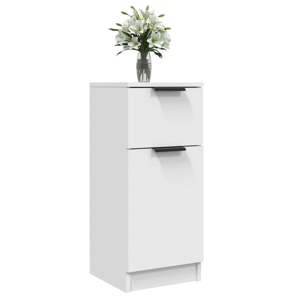 Sideboards 2 Pcs White 30X30x70 Cm Engineered Wood Sideboards & Buffets