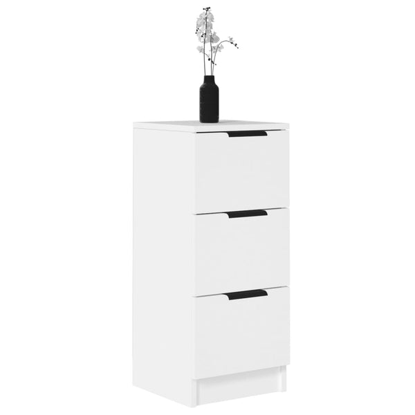 Sideboards 2 Pcs White 30X30x70 Cm Engineered Wood Sideboards & Buffets