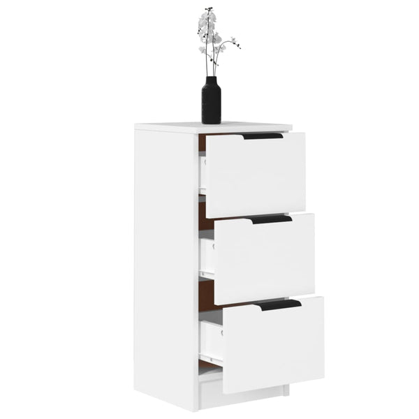 Sideboards 2 Pcs White 30X30x70 Cm Engineered Wood Sideboards & Buffets