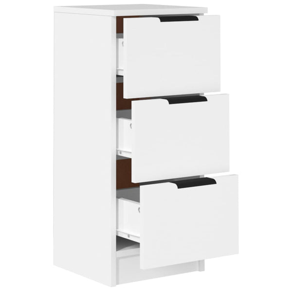 Sideboards 2 Pcs White 30X30x70 Cm Engineered Wood Sideboards & Buffets