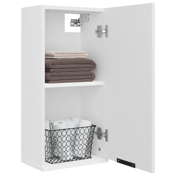 Wall Mounted Bathroom Cabinet White 32X20x67 Cm Cabinets & Cupboards