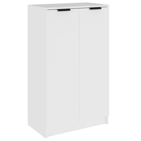 Shoe Cabinet White 59X35x100 Cm Engineered Wood Shoe Cabinets