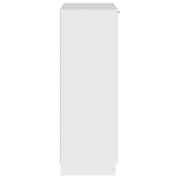 Shoe Cabinet White 59X35x100 Cm Engineered Wood Shoe Cabinets