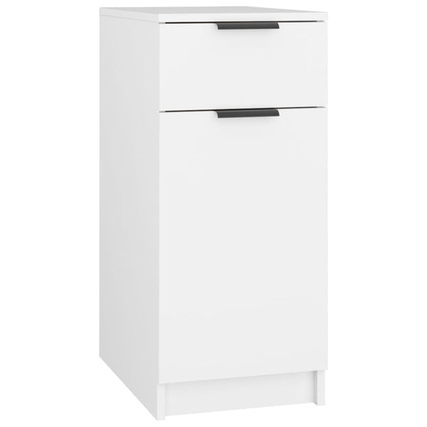 Desk Cabinet White 33.5X50x75 Cm Engineered Wood Filing Cabinets