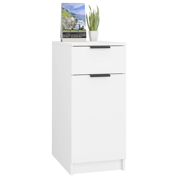 Desk Cabinet White 33.5X50x75 Cm Engineered Wood Filing Cabinets