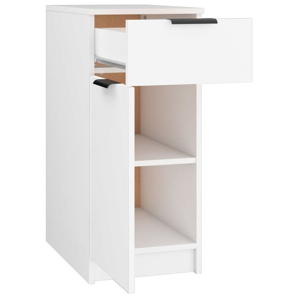 Desk Cabinet White 33.5X50x75 Cm Engineered Wood Filing Cabinets