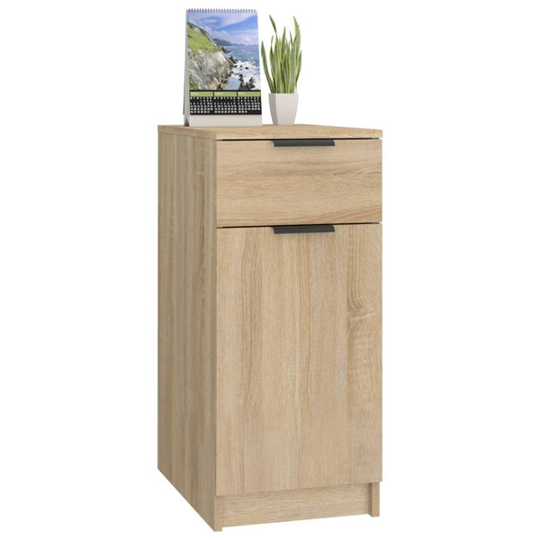 Desk Cabinet Sonoma Oak 33.5X50x75 Cm Engineered Wood Filing Cabinets