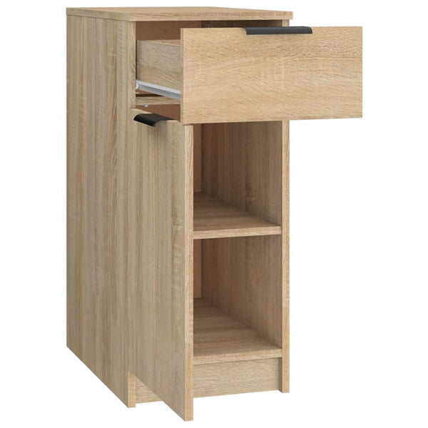 Desk Cabinet Sonoma Oak 33.5X50x75 Cm Engineered Wood Filing Cabinets