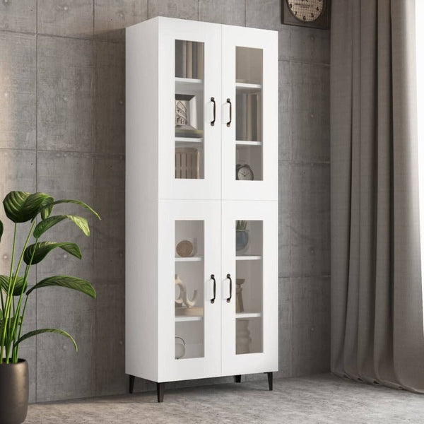 Hanging Wall Cabinet White 69.5X34x90 Cm Cabinets & Cupboards