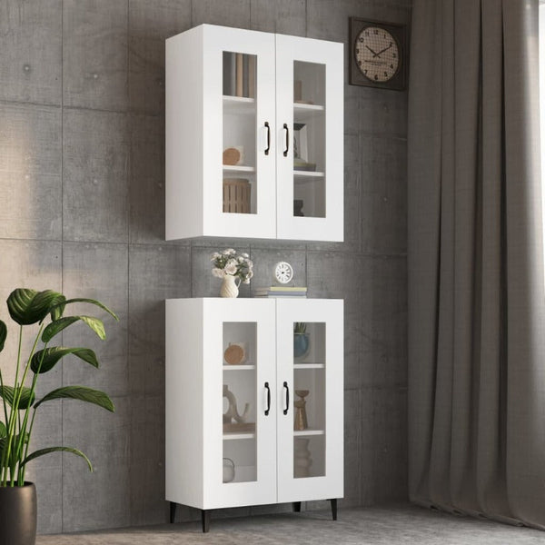 Hanging Wall Cabinet White 69.5X34x90 Cm Cabinets & Cupboards