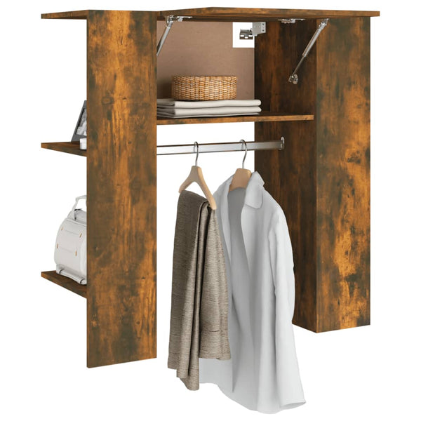 Vidaxl Hallway Cabinet Smoked Oak 97.5X37x99 Cm Engineered Wood Cabinets & Cupboards