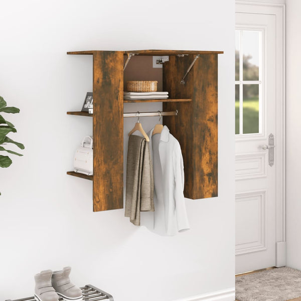 Vidaxl Hallway Cabinet Smoked Oak 97.5X37x99 Cm Engineered Wood Cabinets & Cupboards