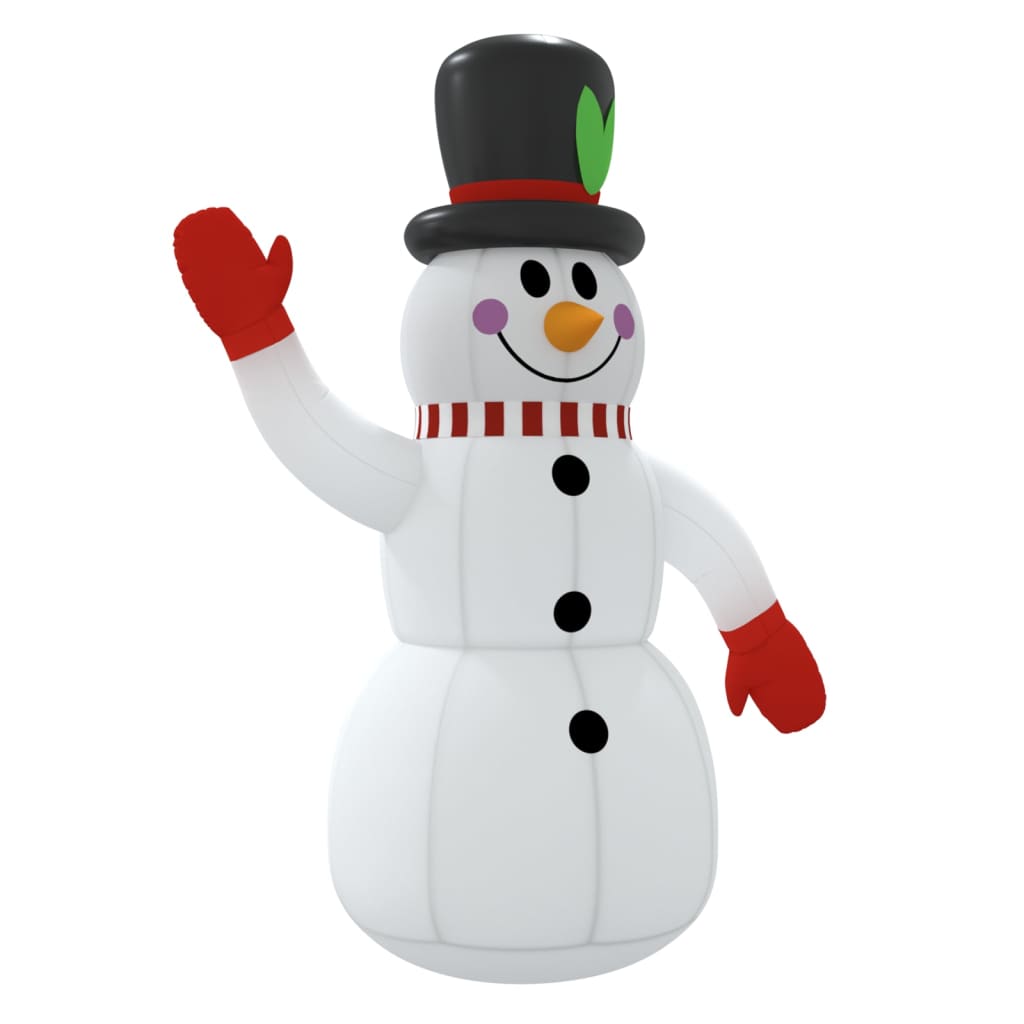 Christmas Inflatable Snowman With Leds 240 Cm Seasonal Decorations