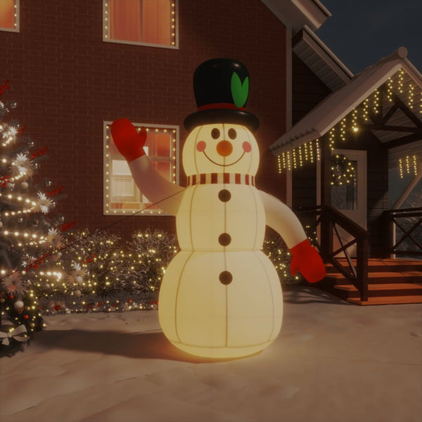 Christmas Inflatable Snowman With Leds 240 Cm Seasonal Decorations