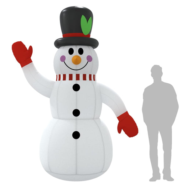 Christmas Inflatable Snowman With Leds 300 Cm Seasonal Decorations