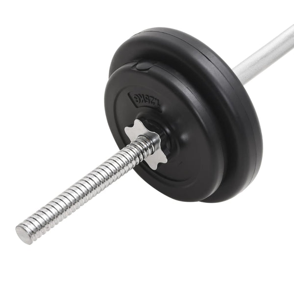 Vidaxl Barbell And Dumbbell Set 30 Kg Barbells & Attachments