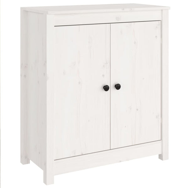 Sideboards 2 Pcs White 70X35x80 Cm Solid Wood Pine Sideboards & Buffets