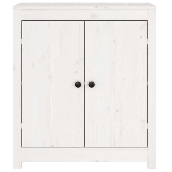 Sideboards 2 Pcs White 70X35x80 Cm Solid Wood Pine Sideboards & Buffets
