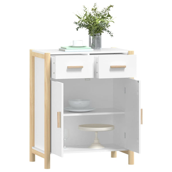 Sideboard White 62X38x75 Cm Engineered Wood Sideboards & Buffets