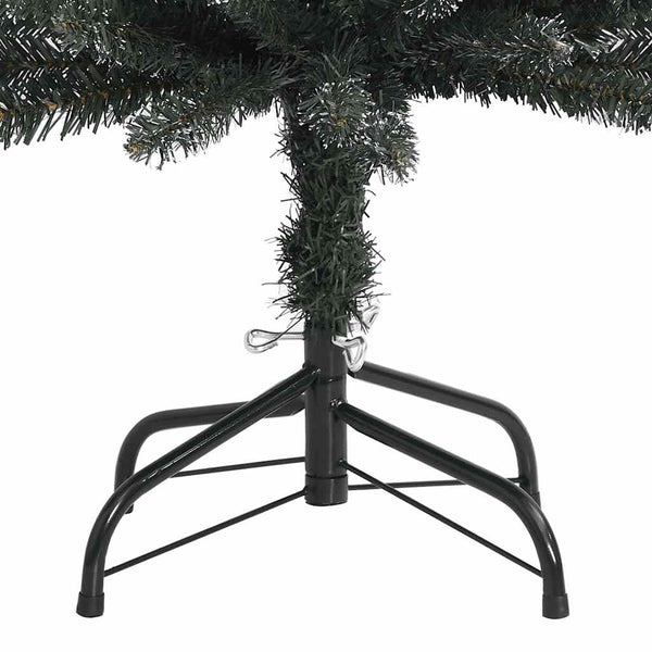 Artificial Slim Christmas Tree With Stand Green 180 Cm Pvc Seasonal Decorations