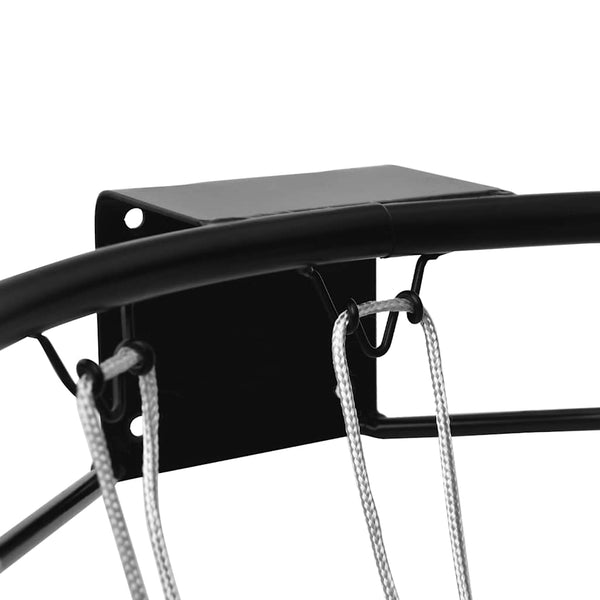 Vidaxl Basketball Ring Black 45 Cm Steel Basketball Backboards