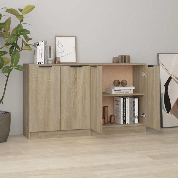 Vidaxl Sideboards 2 Pcs Sonoma Oak 60X30x70 Cm Engineered Wood Sideboards & Buffets