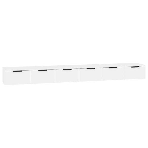 Vidaxl Wall Cabinets 2 Pcs White 102X30x20 Cm Engineered Wood Cabinets & Cupboards