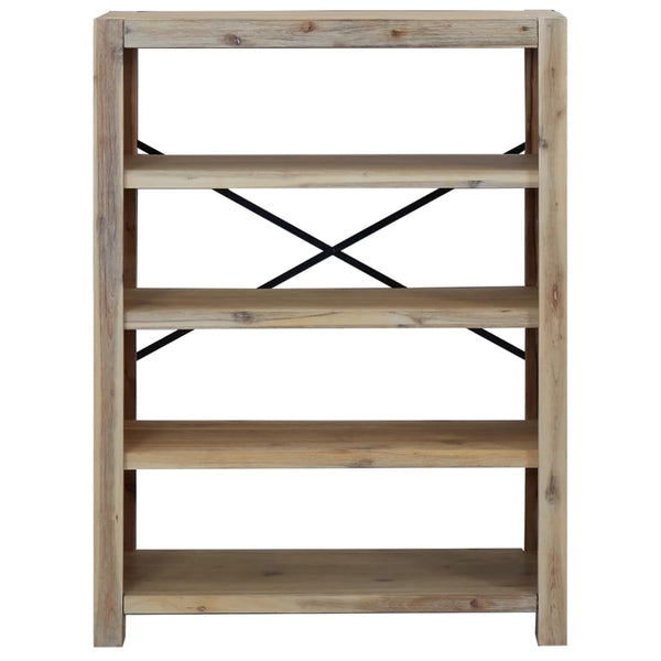 4 Tier Bookcase 80X30x110 Cm Solid Wood Acacia Bookshelves