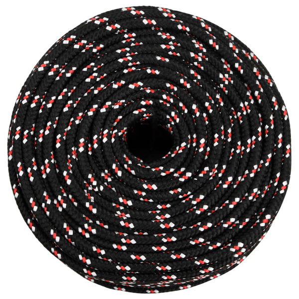 Vidaxl Boat Rope Black 6 Mm 50 Polypropylene Marine Rope