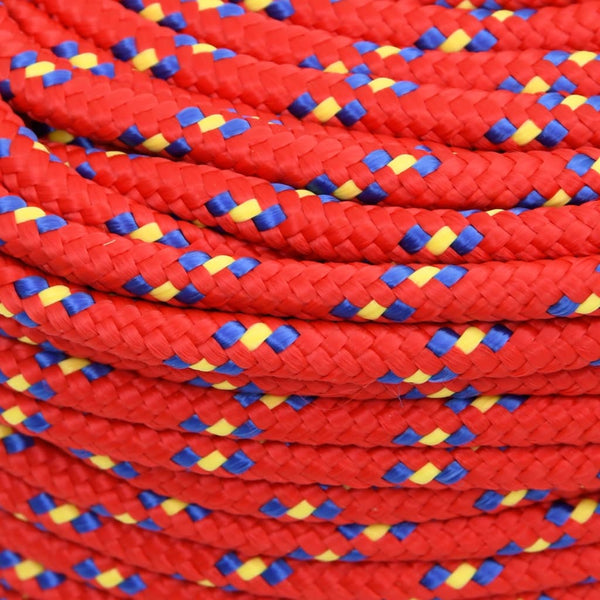 Vidaxl Boat Rope Red 10 Mm 25 Polypropylene Marine Rope