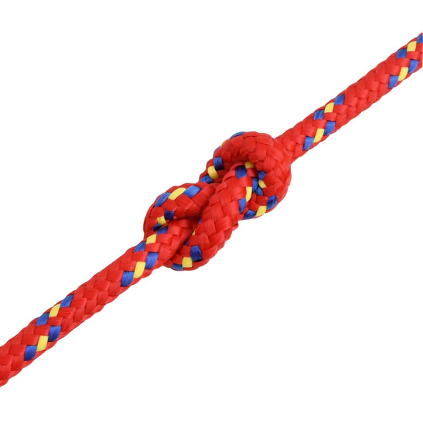 Vidaxl Boat Rope Red 10 Mm 25 Polypropylene Marine Rope