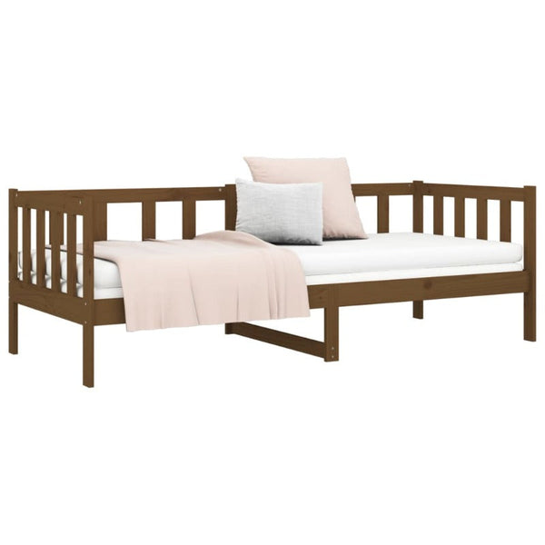 Day Bed Honey Brown 92X187 Cm Single Size Solid Wood Pine