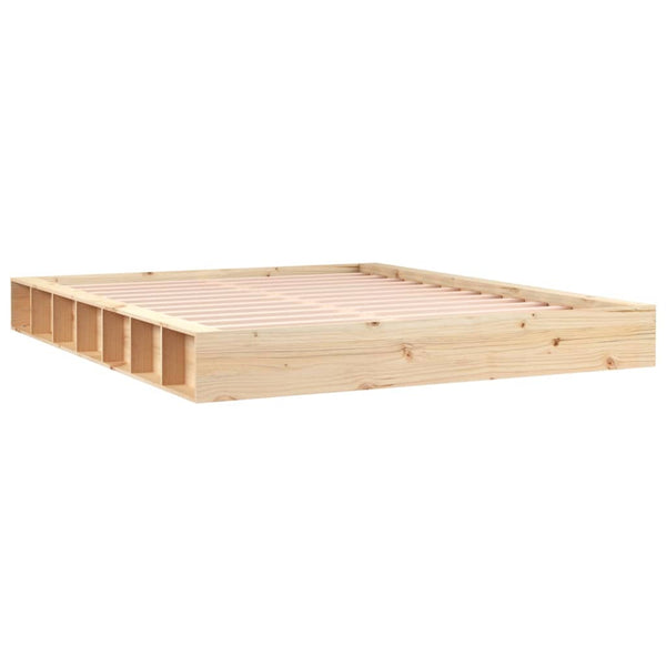 Bed Frame 153X203 Cm Queen Size Solid Wood Queen Bed Frames