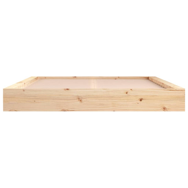 Bed Frame 153X203 Cm Queen Size Solid Wood Queen Bed Frames