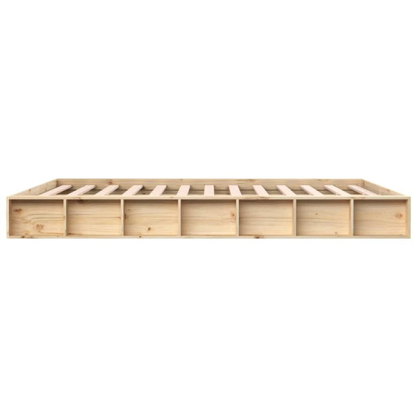 Bed Frame 153X203 Cm Queen Size Solid Wood Queen Bed Frames