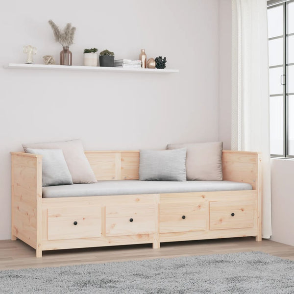 Day Bed 80X200 Cm Solid Wood Pine Single Bed Frames