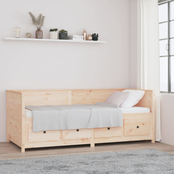 Day Bed 80X200 Cm Solid Wood Pine Single Bed Frames