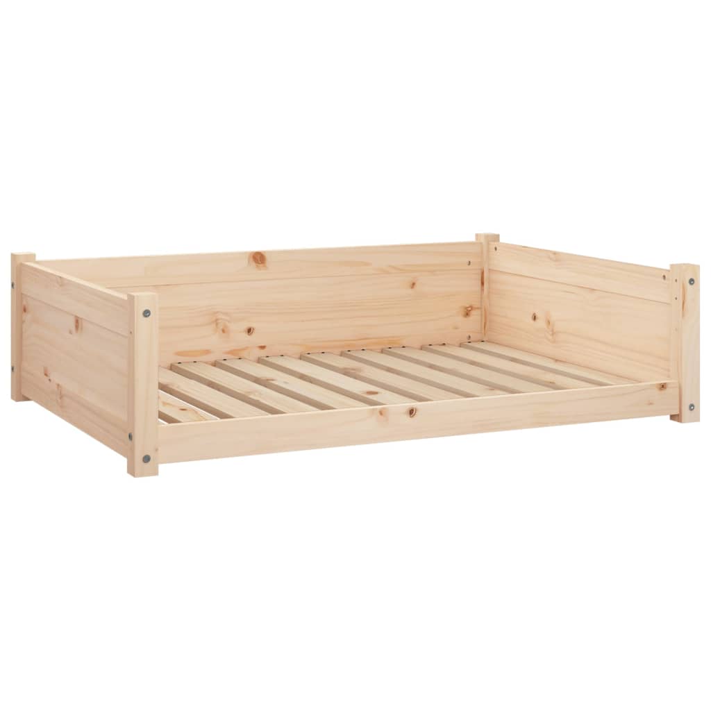 Dog Bed 95.5X65.5X28 Cm Solid Pine Wood Pet Beds