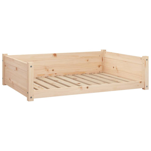 Dog Bed 95.5X65.5X28 Cm Solid Pine Wood Pet Beds