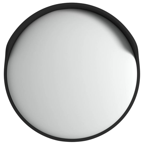 Vidaxl Outdoor Convex Traffic Mirror Black 45 Cm Polycarbonate Traffic Mirrors