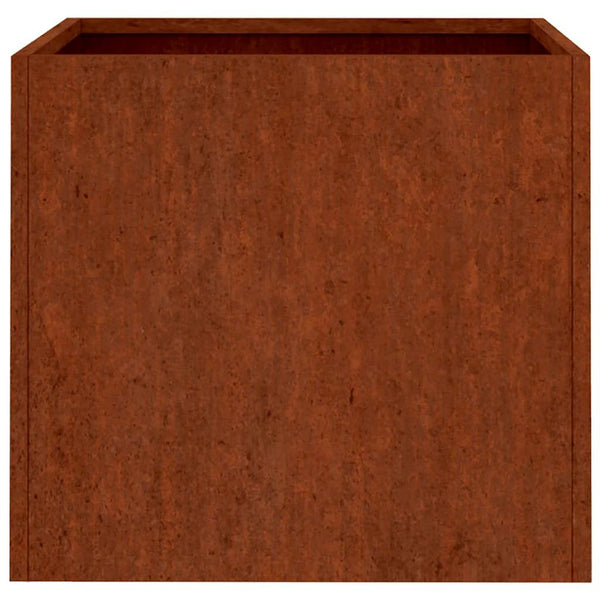 Vidaxl Planters 2 Pcs 49X47x46 Cm Corten Steel Planters & Vases